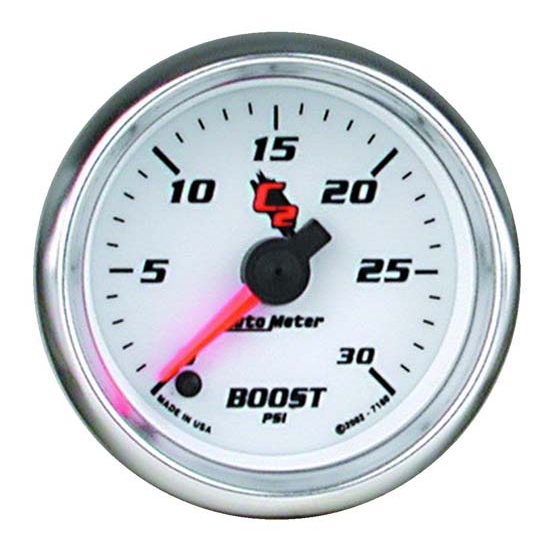 Auto Meter 7160 C2 Digital Stepper Motor Boost Gauge, 2-1/16 Inch