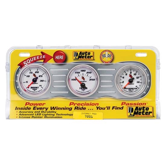 Auto Meter 7201 C2 Interact Pack Diesel Gauge Set, EGT/Boost/Temp