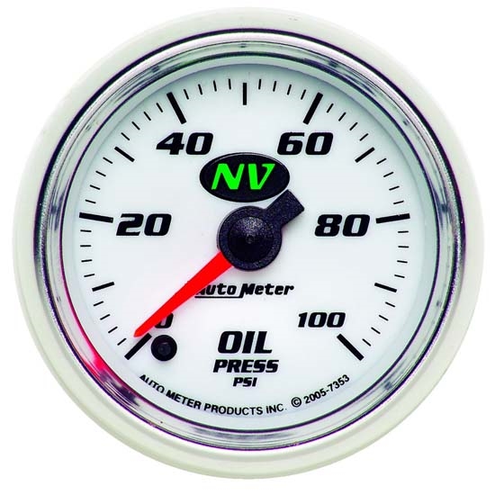 Auto Meter 7353 NV Digital Stepper Motor Oil Pressure Gauge