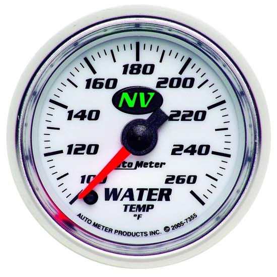 Auto Meter 7355 NV Digital Stepper Motor Water Temperature Gauge