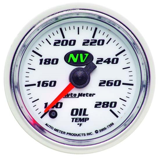 Auto Meter 7356 NV Digital Stepper Motor Oil Temperature Gauge