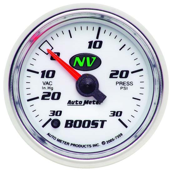 Auto Meter 7359 NV Digital Stepper Motor Boost/Vacuum Gauge
