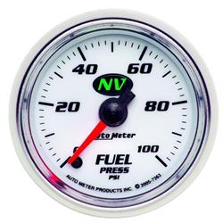 AutoMeter 7363 NV Digital StepperMotor Fuel Press. Gauge,100 PSI