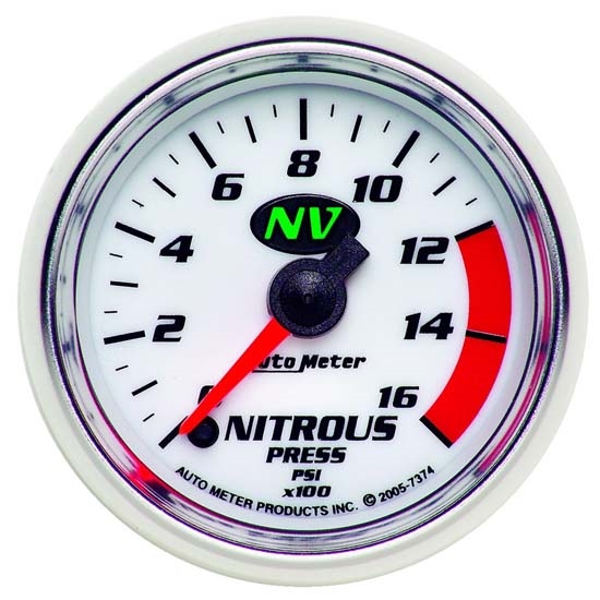 Auto Meter 7374 NV Digital Stepper Motor Nitrous Pressure Gauge