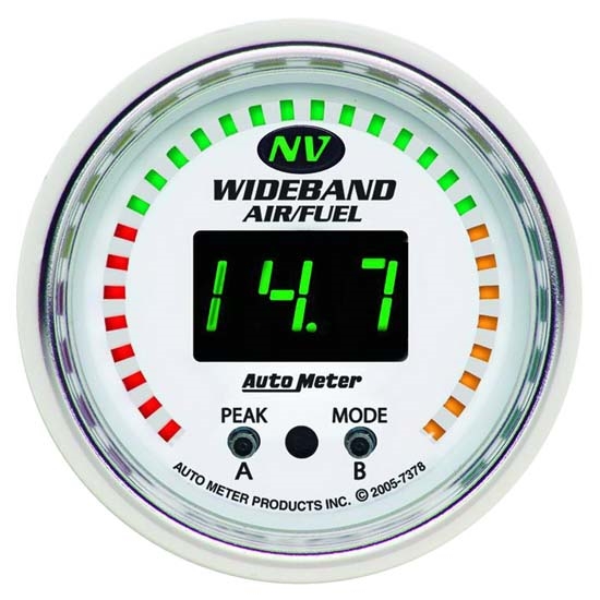 Auto Meter 7378 NV Digital Wideband Air/Fuel Ratio Gauge, 2-1/16 Inch