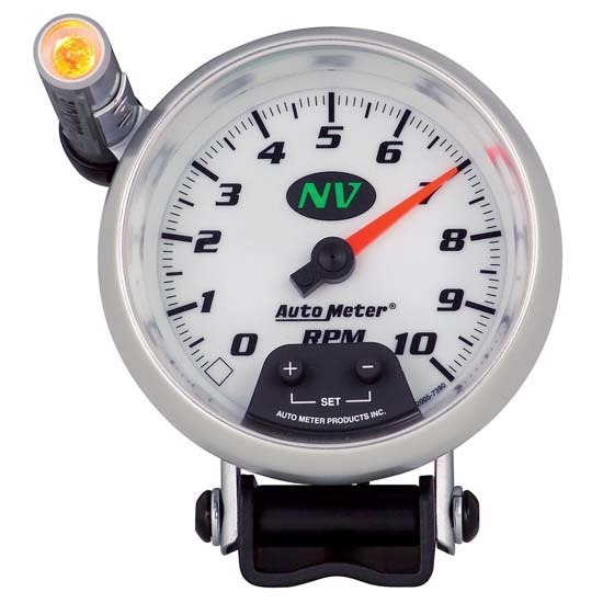 Auto Meter 7390 NV Air-Core Pedestal Tachometer, 3-3/4 Inch