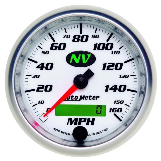 Auto Meter 7488 NV Air-Core Electric Speedometer, 3-3/8 Inch