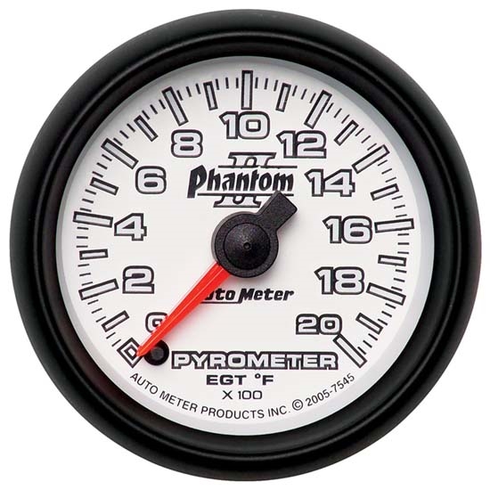 Auto Meter 7545 Phantom II Digital Stepper Motor Pyrometer Gauge