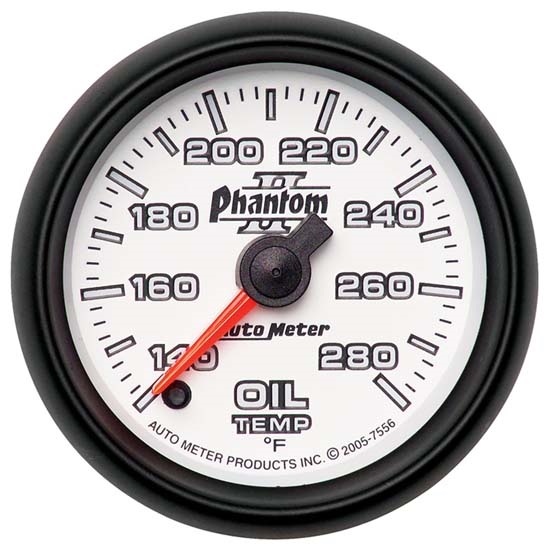 Auto Meter 7556 Phantom II Digital Stepper Motor Oil Temperature Gauge