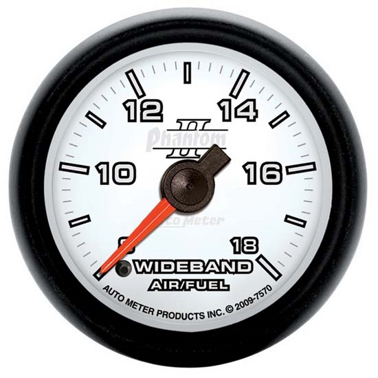 Auto Meter 7570 Phantom II Digital Stepper Motor Wideband AFR Gauge