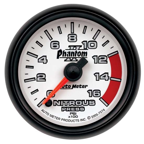 Auto Meter 7574 Phantom II Digital Stepper Motor Nitrous Press. Gauge