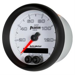 Auto Meter 7580 Phantom II Speedometer, 3-3/8, 0-140 MPH, Flat Lens