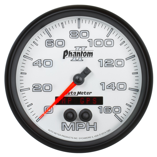 Auto Meter 7581 GPS Speedometer, 5 Inch, 0-160 MPH