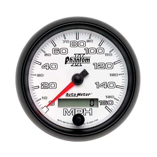 Auto Meter 7588 Phantom II Air-Core Speedometer, 160 MPH, 3-3/8 Inch