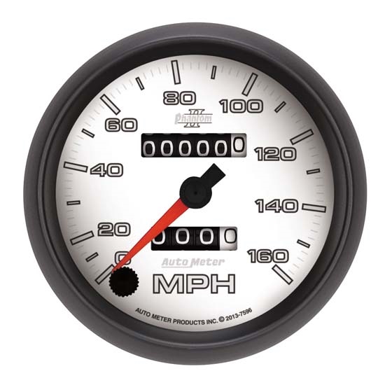 Auto Meter 7596 Phantom II Mechanical Speedometer, 160 MPH, 3-3/8 Inch