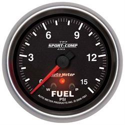 AutoMeter 7661 Sport-Comp II Digi. StepperMotor Fuel Press Gauge