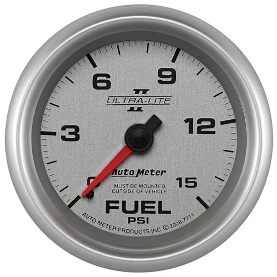 Auto Meter 7711 Ultra-Lite II Mechanical Fuel Pressure Gauge