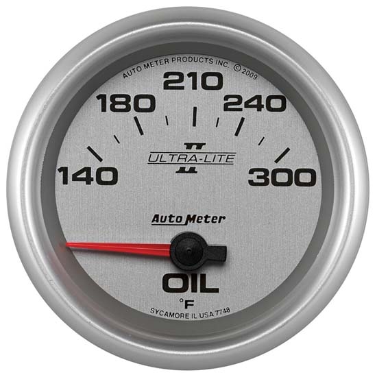 Auto Meter 7748 Ultra-Lite II Air-Core Oil Temperature Gauge