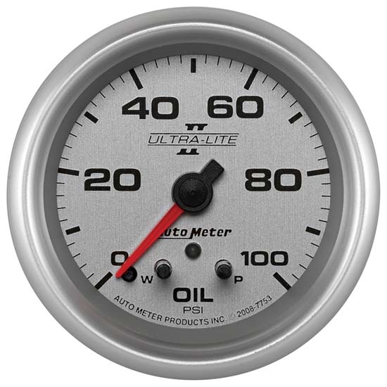 Auto Meter 7753 Ultra-Lite II Digital Stepper Motor Oil Pressure Gauge