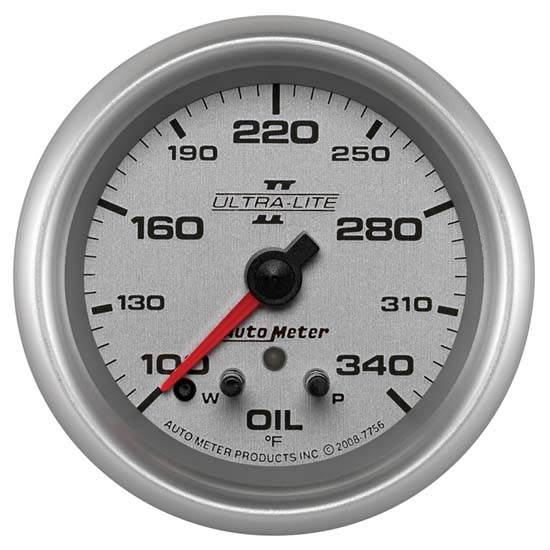 Auto Meter 7756 Ultra-Lite II Digital Stepper Motor Oil Temp Gauge