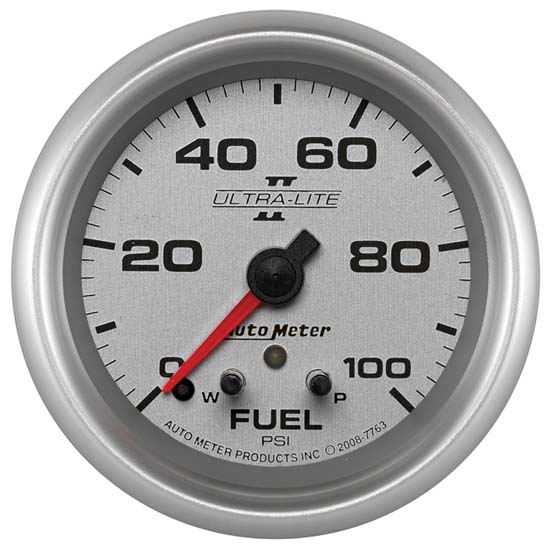 Auto Meter 7763 Ultra-Lite II Digital Stepper Motor Fuel Press Gauge