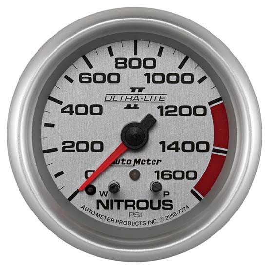 Auto Meter 7774 Ultra-Lite II Stepper Motor Nitrous Pressure Gauge