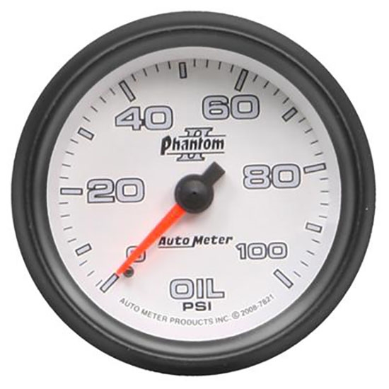 Auto Meter 7853 Phantom II Digital Stepper Motor Oil Pressure Gauge