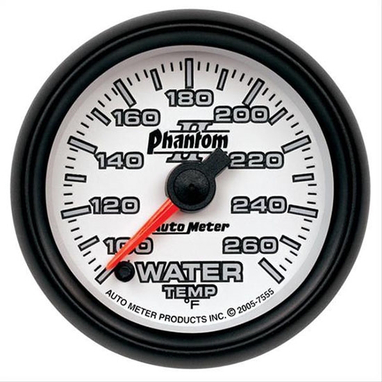 Auto Meter 7855 Phantom II Digital Stepper Motor Water Temp Gauge