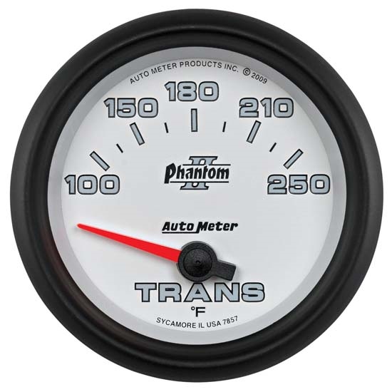 Auto Meter 7857 Phantom II Air-Core Transmission Temperature Gauge