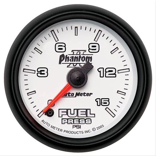 AutoMeter 7861 Phantom II Digital Stepper Motor Fuel Press. Gauge