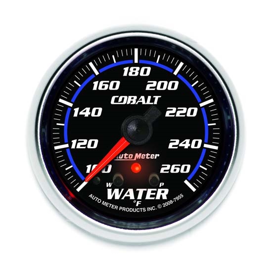 Auto Meter 7955 Cobalt Digital Stepper Motor Water Temperature Gauge