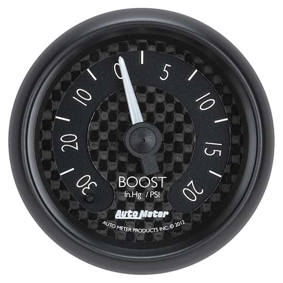 Auto Meter 8001 GT Mechanical Boost/Vacuum Gauge, 2-1/16 Inch