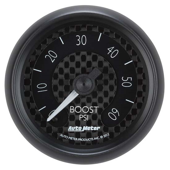 AutoMeter 8005 GT Mechanical Boost Gauge, 2-1/16 Inch, 60 PSI