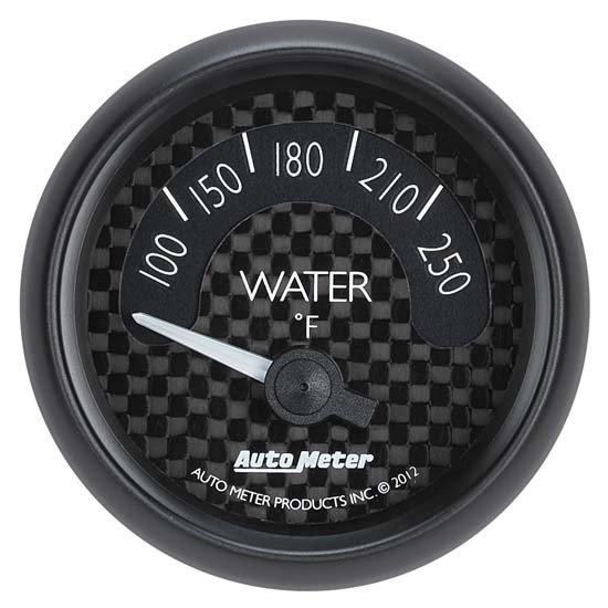 Auto Meter 8037 GT Air-Core Water Temperature Gauge, 2-1/16 Inch