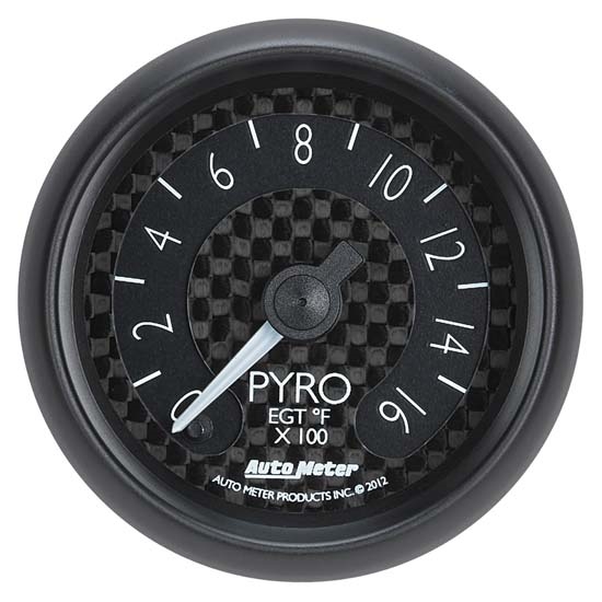 Auto Meter 8044 GT Digital Stepper Motor Pyrometer Gauge, 2-1/16 Inch