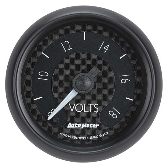 Auto Meter 8091 GT Digital Stepper Motor Voltmeter Gauge, 2-1/16 Inch