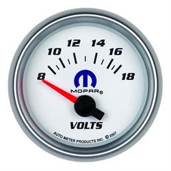 AutoMeter 880035 Mopar Air-Core Voltmeter Gauge, 2-1/16 Inch, 18V