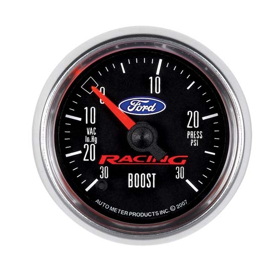 Auto Meter 880074 Ford Racing Digital Stepper Motor Boost/Vacuum Gauge