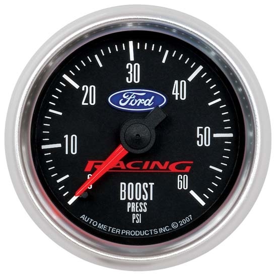 Auto Meter 880106 Ford Racing Mechanical Boost Gauge, 2-1/16 Inch