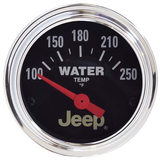 Auto Meter 880241 Jeep Air-Core Water Temperature Gauge, 2-1/16 Inch