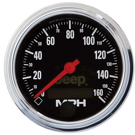 Auto Meter 880244 Jeep Air-Core Speedometer Gauge, 3-3/8 Inch