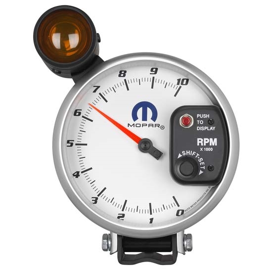 Auto Meter 880248 Mopar Air-Core Pedestal Tachometer Gauge, 5 Inch