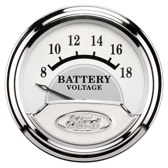 Auto Meter 880354 Ford Masterpiece Air-Core Voltmeter Gauge