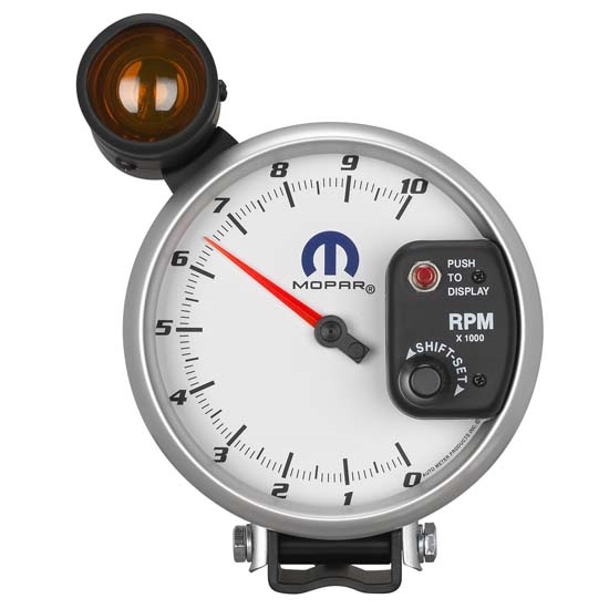 Auto Meter 880410 Mopar Air-Core Pedestal Tachometer Gauge, 5 Inch