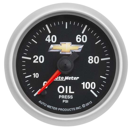 AutoMeter 880447 GM COPO Camaro Oil Press. Gauge, 2-1/16 Inch