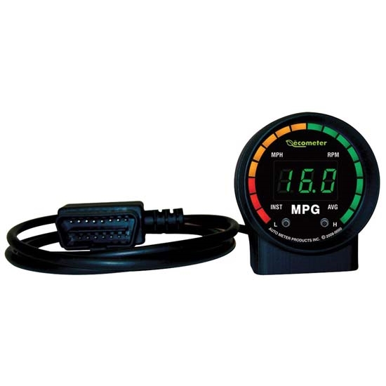 Auto Meter 9105 Ecometer Digital Ecometer II Gauge, 2-1/16 Inch