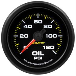 AutoMeter 9253 Extreme Oil Press. Gauge, 2-1/16, 0-120 PSI,Flat