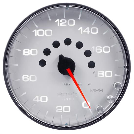 Auto Meter P230128 Spek-Pro Speedometer, 5, 0-180 MPH, Flat Lens