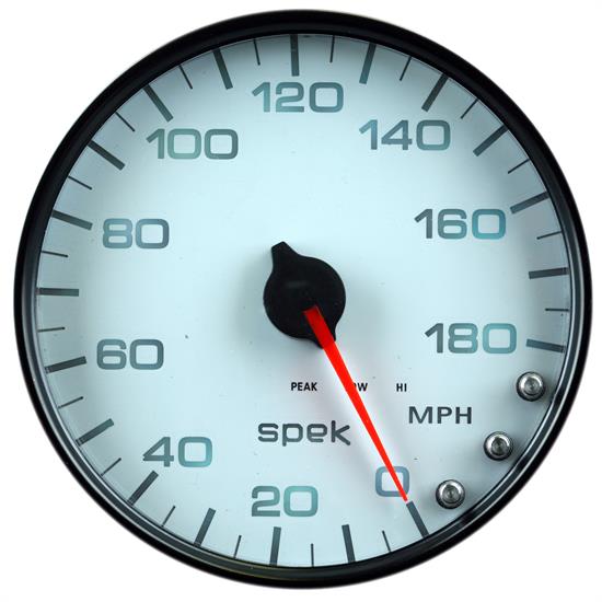 Auto Meter P23012 Spek-Pro Speedometer, 5, 0-180 MPH, Domed Lens