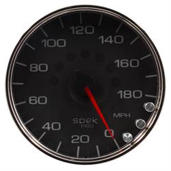 Auto Meter P23031 Spek-Pro Speedometer, 5, 0-180 MPH, Domed Lens